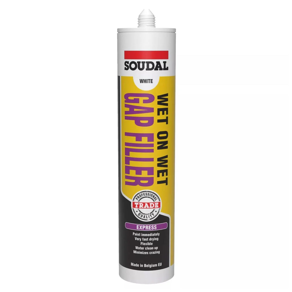 Soudal 135230 Wet On Wet Express Gap Filler White 300ml