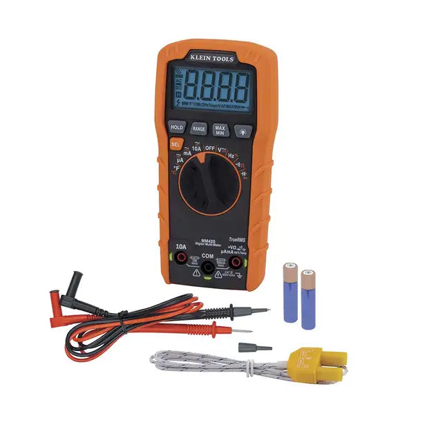 KLEIN 600V 10A AC/DC AUTORANGE TRMS TEMP MMETER A-MM420