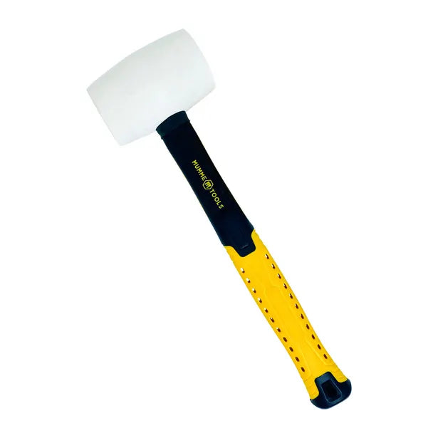 MUMME 16OZ/450G FIBERGLASS HANDLE RUBBER MALLET BLACK - RUBBER GRIP 5RMFG16W