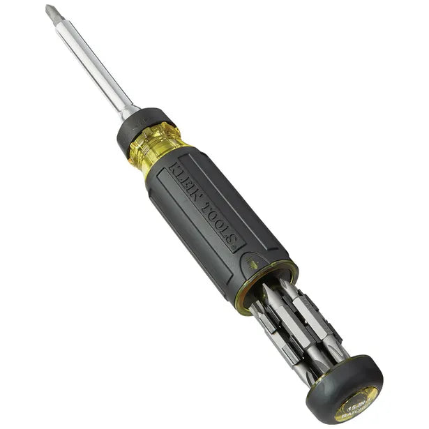 KLEIN 1/4INCH MIXED BITS SCREWDRIVER HEX RATCHET SET - 15 PIECE A-32305