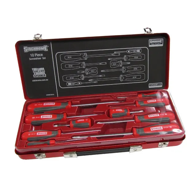 SIDCHROME SET 10PC SCREWDRIVER SET