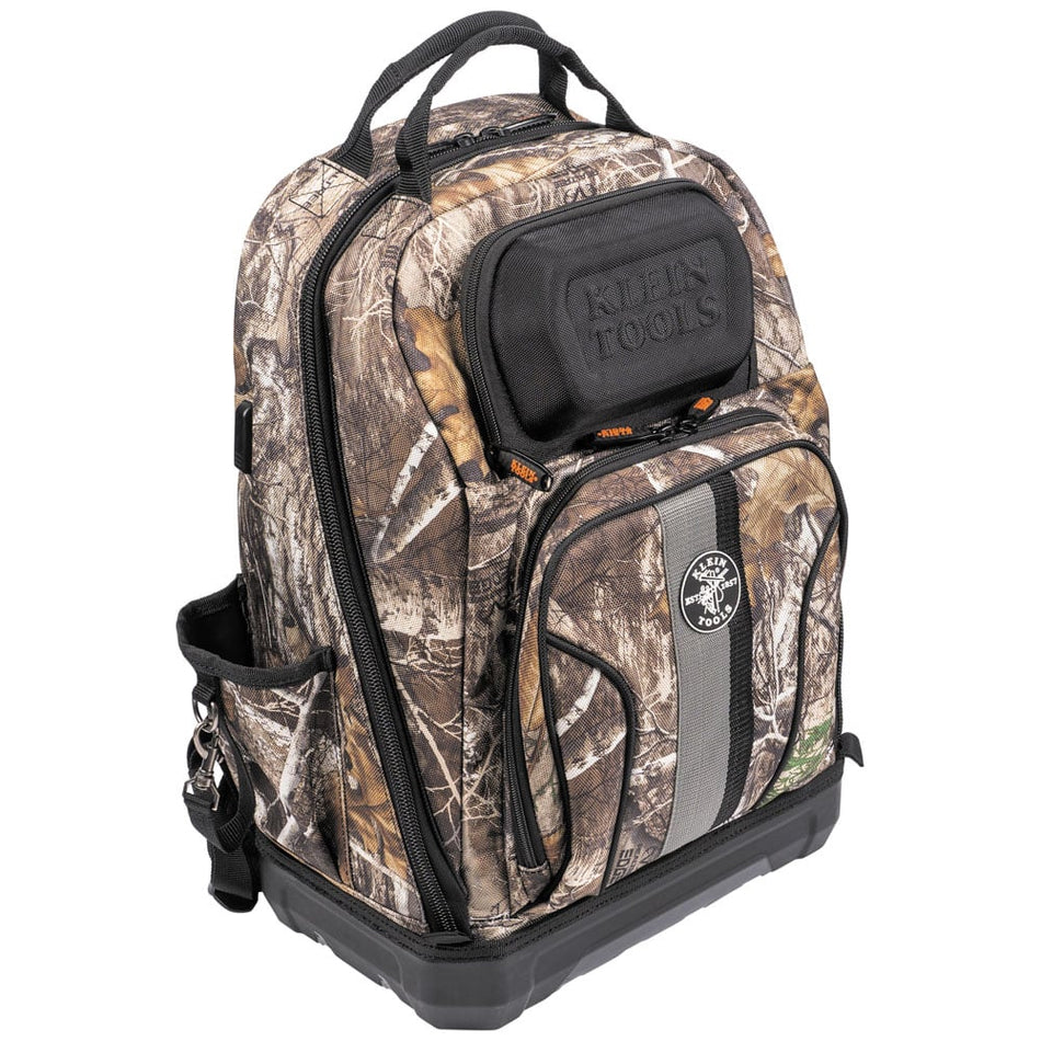 KLEIN Tools A-62800BPCAMO Tradesman Pro™ XL Tool Bag Backpack, 40 Pockets, Camo