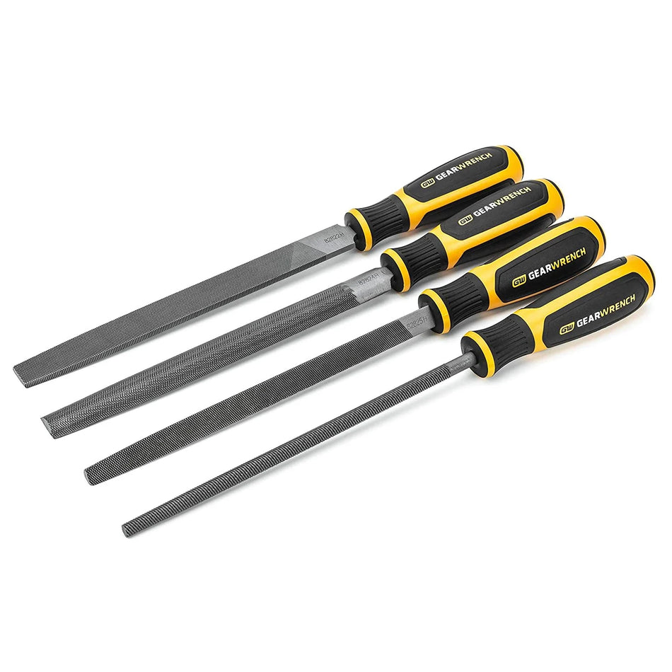 GEARWRENCH 82820H Assorted Bastard Cut File Set 4 Piece