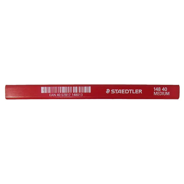 STAEDTLER MEDIUM LEAD CARPENTERS PENCIL RED ST14840