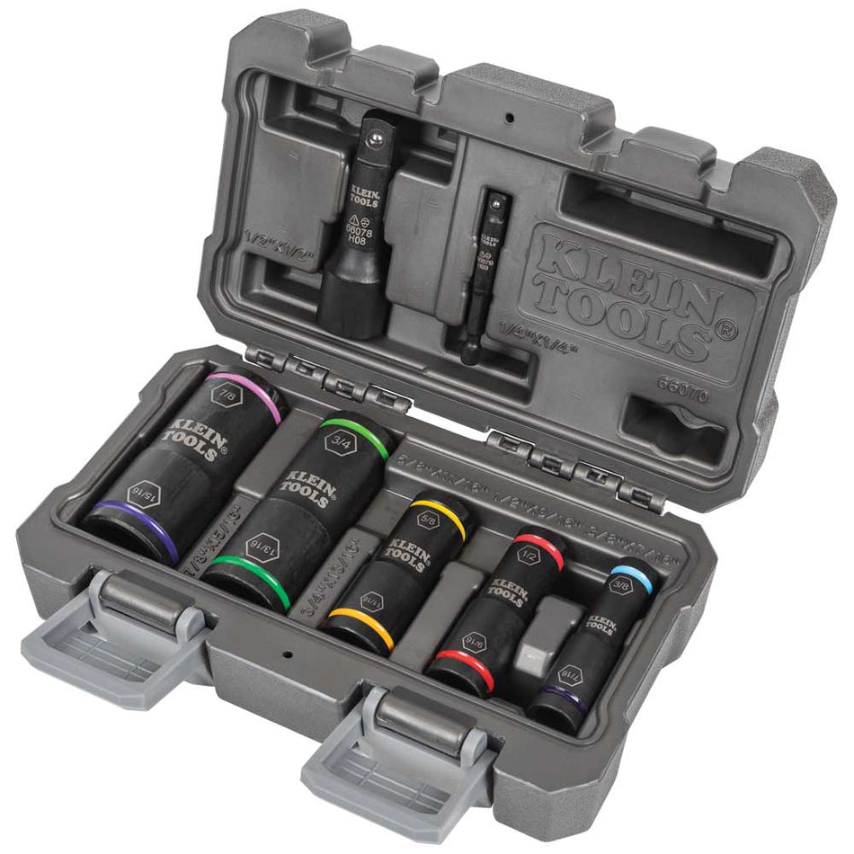 Klein Tools A-66070 Flip Impact Socket Set 7 Piece