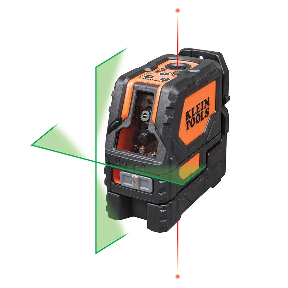 KLEIN Tools A-93LCLG Laser Level, Self-Leveling Green Cross-Line and Red Plumb Spot Dot