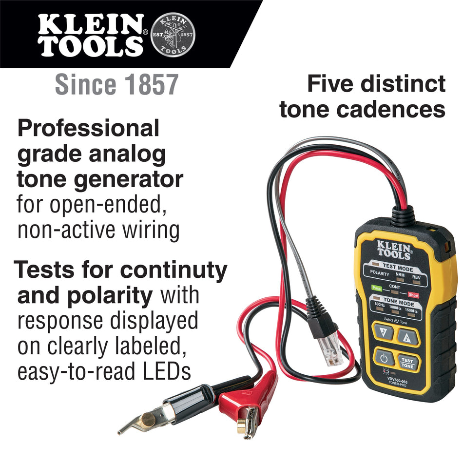 KLEIN Tools A-VDV500-820 Tone & Probe PRO Wire Tracing Kit with Generator