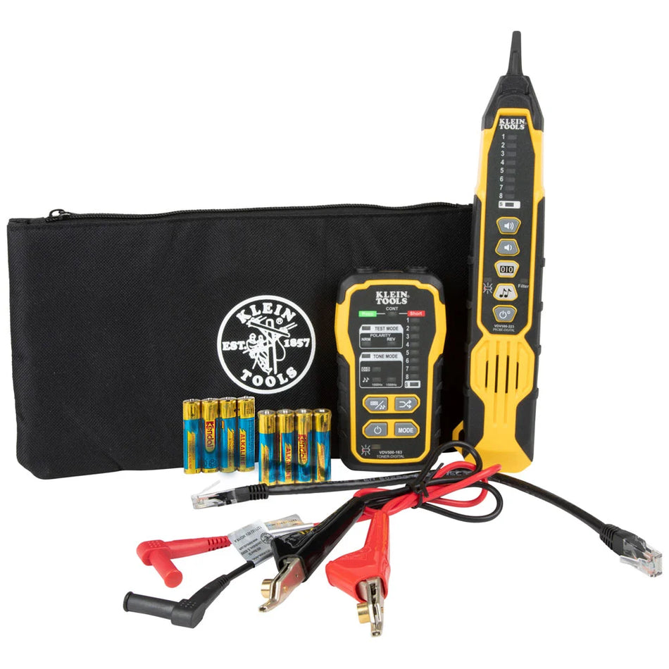 KLEIN Tools A-VDV500-920 Tone & Probe PRO Wire Tracing Kit with Digital Tone Generator