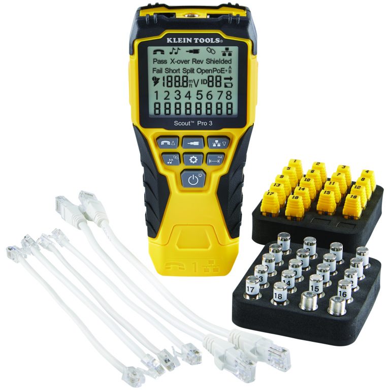 KLEIN Tools A-VDV501-852 Cable Tester Kit with Scout™ Pro 3 Tester with Locator Remote Kit