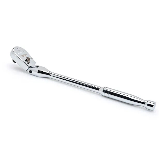 GEARWRENCH 1/2INCH DRIVE 120XP FULL POLISH TEARDROP FLEX HEAD RATCHET 81306P