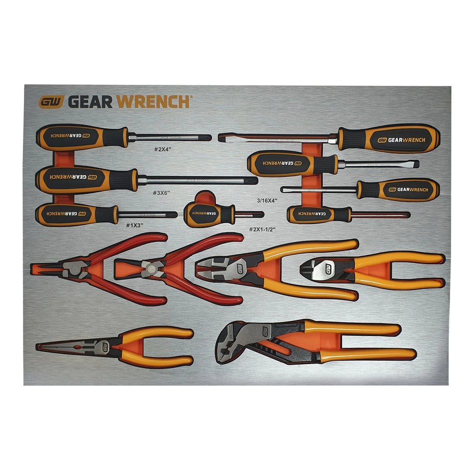 GEARWRENCH 83993 14 Piece Screwdrivers & Pliers Set in EVA Tray