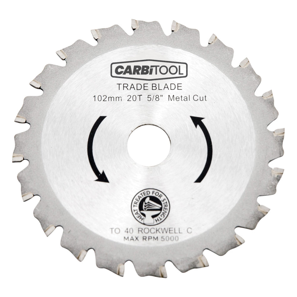 CARBITOOL TRADE BLADE METAL CUT 150 X 30T X 20MM TCT, FLAT TOP GRD