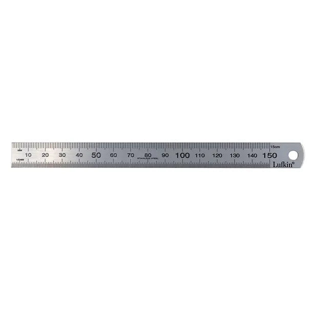 CRESCENT LUFKIN 150 X 15MM STAINLESS STEEL RULER LSR150