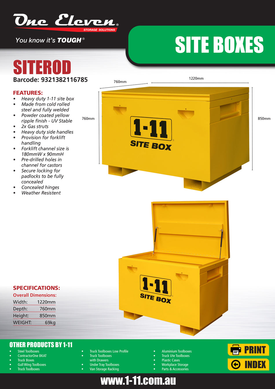 SITEROD Site Box Heavy Duty (1220mm wide)