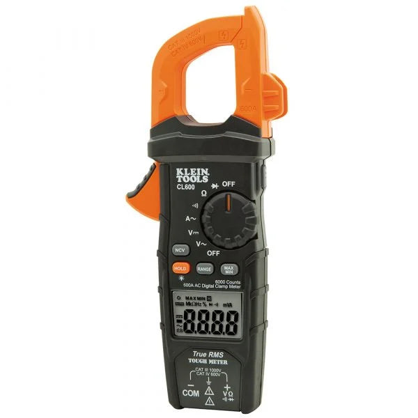 KLEIN Tools A-CL600 Digital Clamp Meter, True RMS, AC Auto-Ranging, 600 Amp