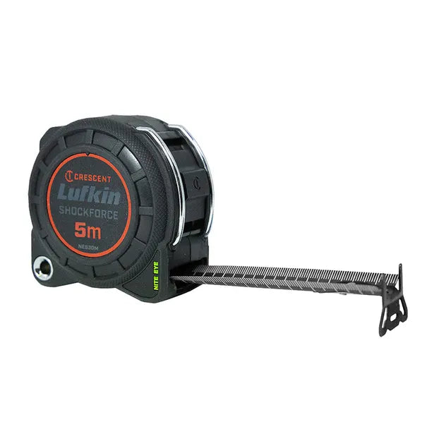 CRESCENT LUFKIN 5M X 30MM SHOCKFORCE NITE EYE™ GEN 1 TAPE MEASURE NE530M