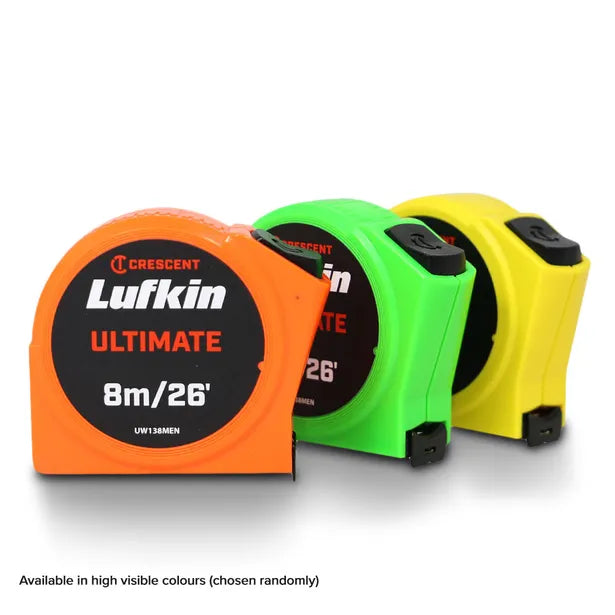 CRESCENT LUFKIN ULTIMATE 8M/26' X 19MM TAPE MEASURE UW138MEN