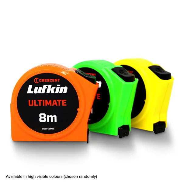 CRESCENT LUFKIN 8M X 25MM ULTIMATE TAPE MEASURE UW148MN