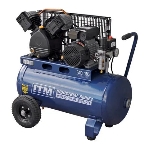 ITM AIR COMPRESSOR, BELT DRIVE, 2.2HP 50LTR FAD 185L/MIN