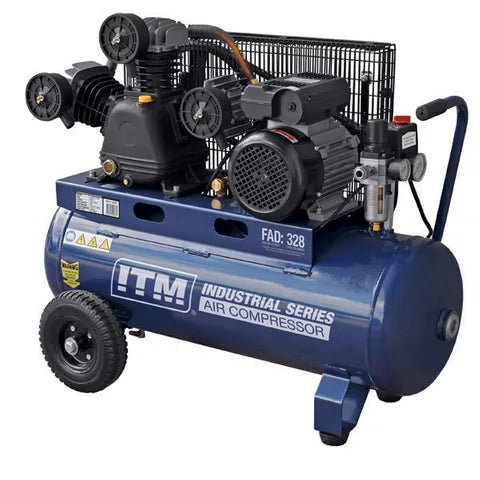 ITM AIR COMPRESSOR, BELT DRIVE, 3.0HP 60LTR FAD 328L/MIN