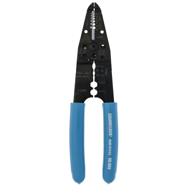 CHANNELLOCK 200MM DELUXE WIRE STRIPPER PLIER 908