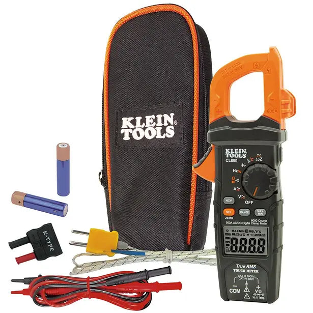 KLEIN 600V CAT4 LOZ 1000V CAT3 AC/DC DIGITAL CLAMP METER AUTO OFF ACL800