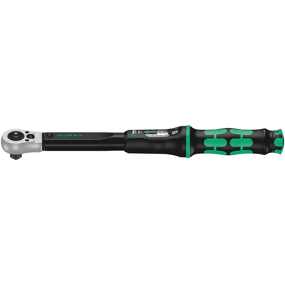 WERA 20 - 100Nm, Click Torque C2 Push R/L Adjustable, 1/2" WER075625