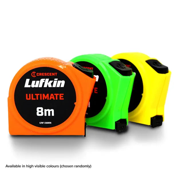 CRESCENT LUFKIN ULTIMATE 8M X 19MM TAPE MEASURE UW138MN